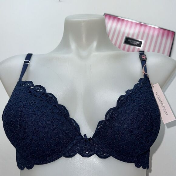 🔥Victoria's Secret Lace DREAM ANGEL push-up SZ 32C NEW - Picture 1 of 9